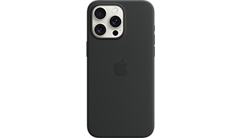 iPhone 15 Pro Max Silicone Case with MagSafe - Black